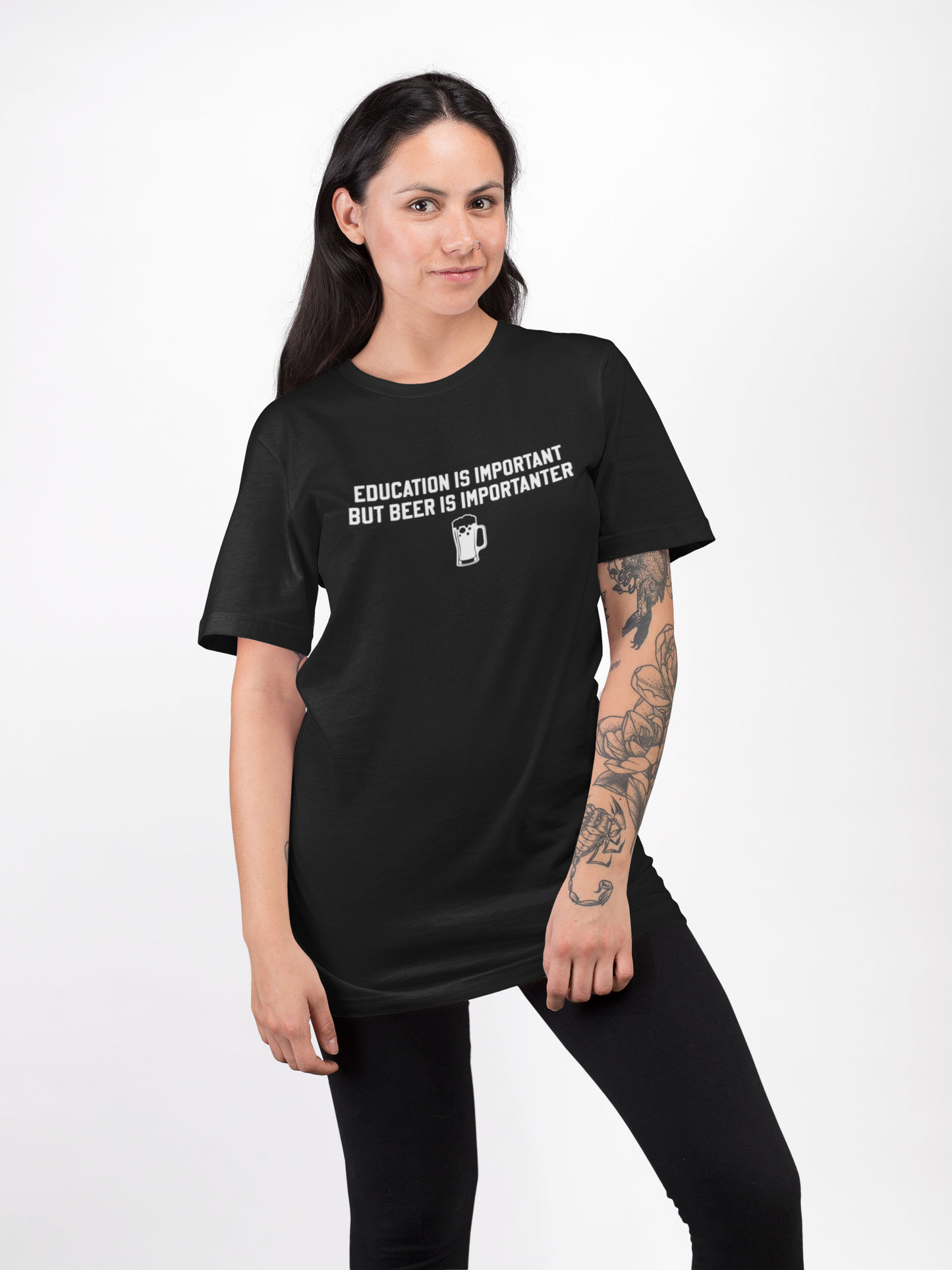 Education Is Important, Beer Is Importanter Unisex T-Shirt