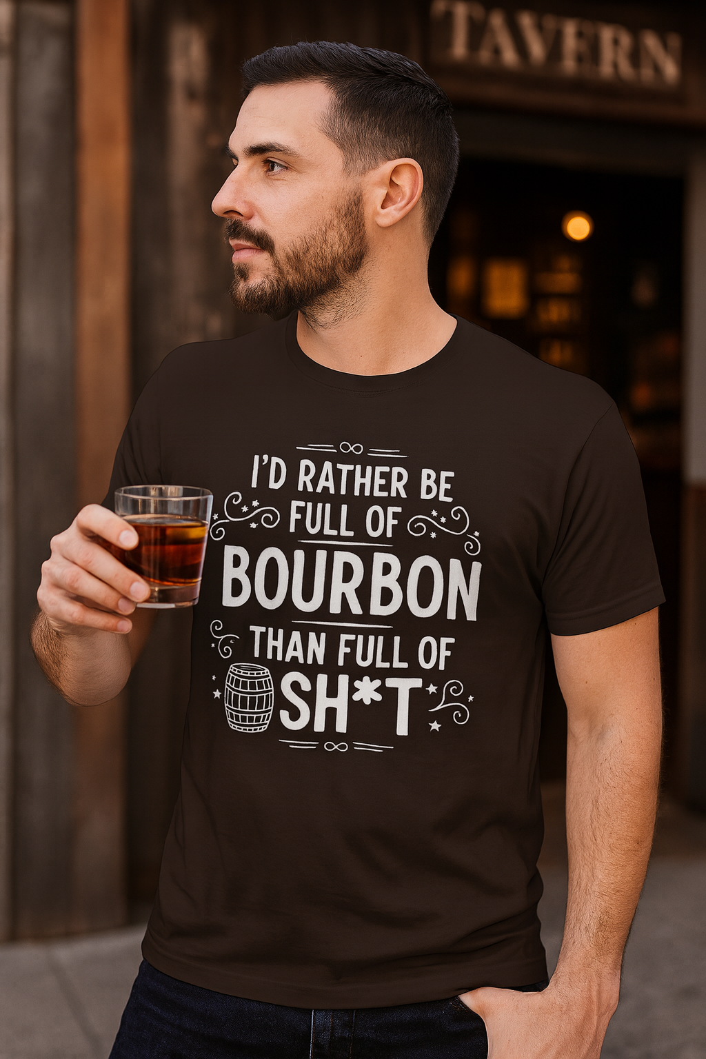 I'd Rather Be Full Of Bourbon Than Full Of Sh*t T-Shirt