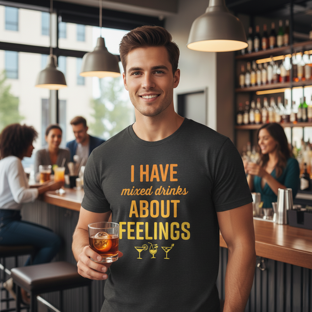 I Have Mixed Drinks About Feelings T-Shirt
