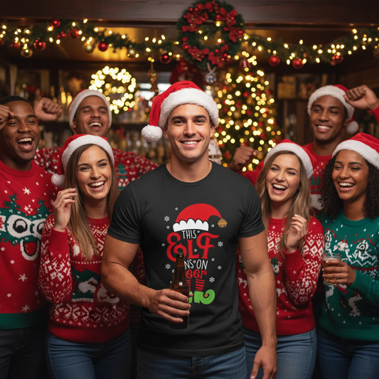 This Elf Runs On Beer T-Shirt