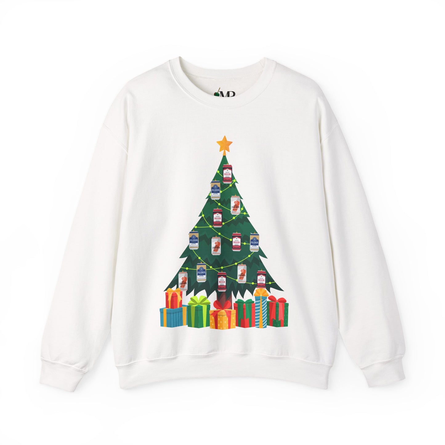 Beer Can Ornament Christmas Tree Sweatshirt