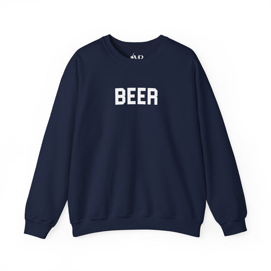 Beer Crewneck College Sweatshirt