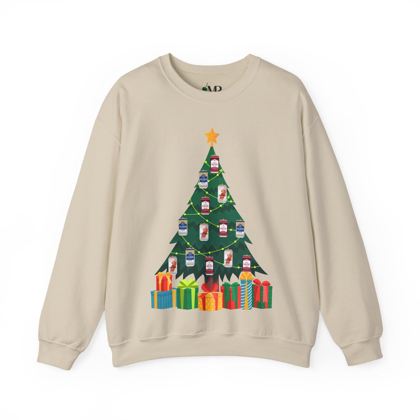 Beer Can Ornament Christmas Tree Sweatshirt