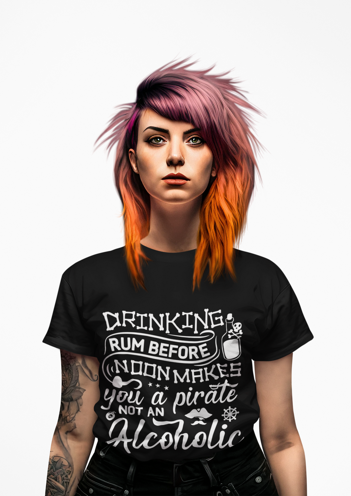 Rum Before Noon Makes You A Pirate T-Shirt