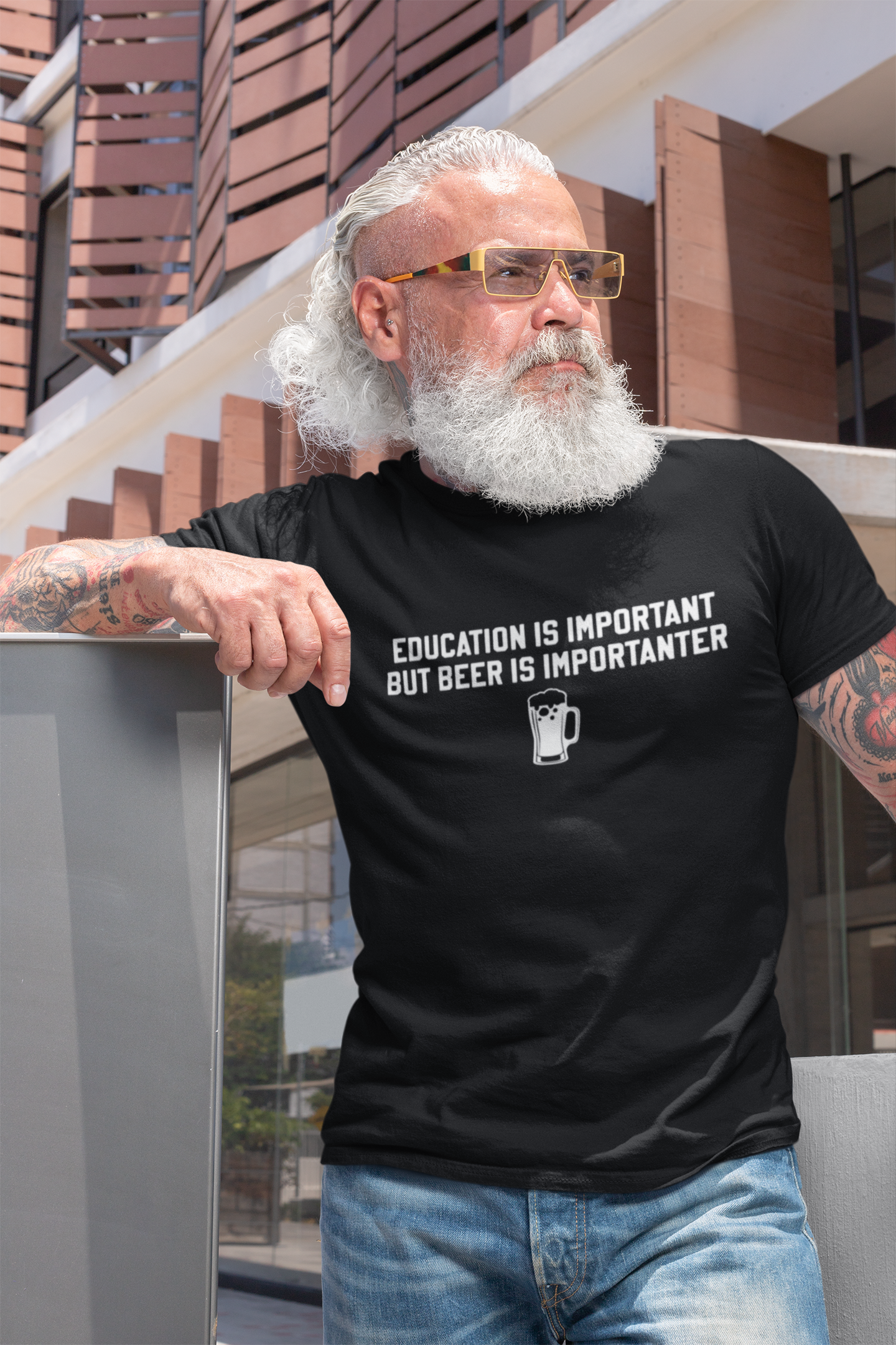 Education Is Important, Beer Is Importanter Unisex T-Shirt