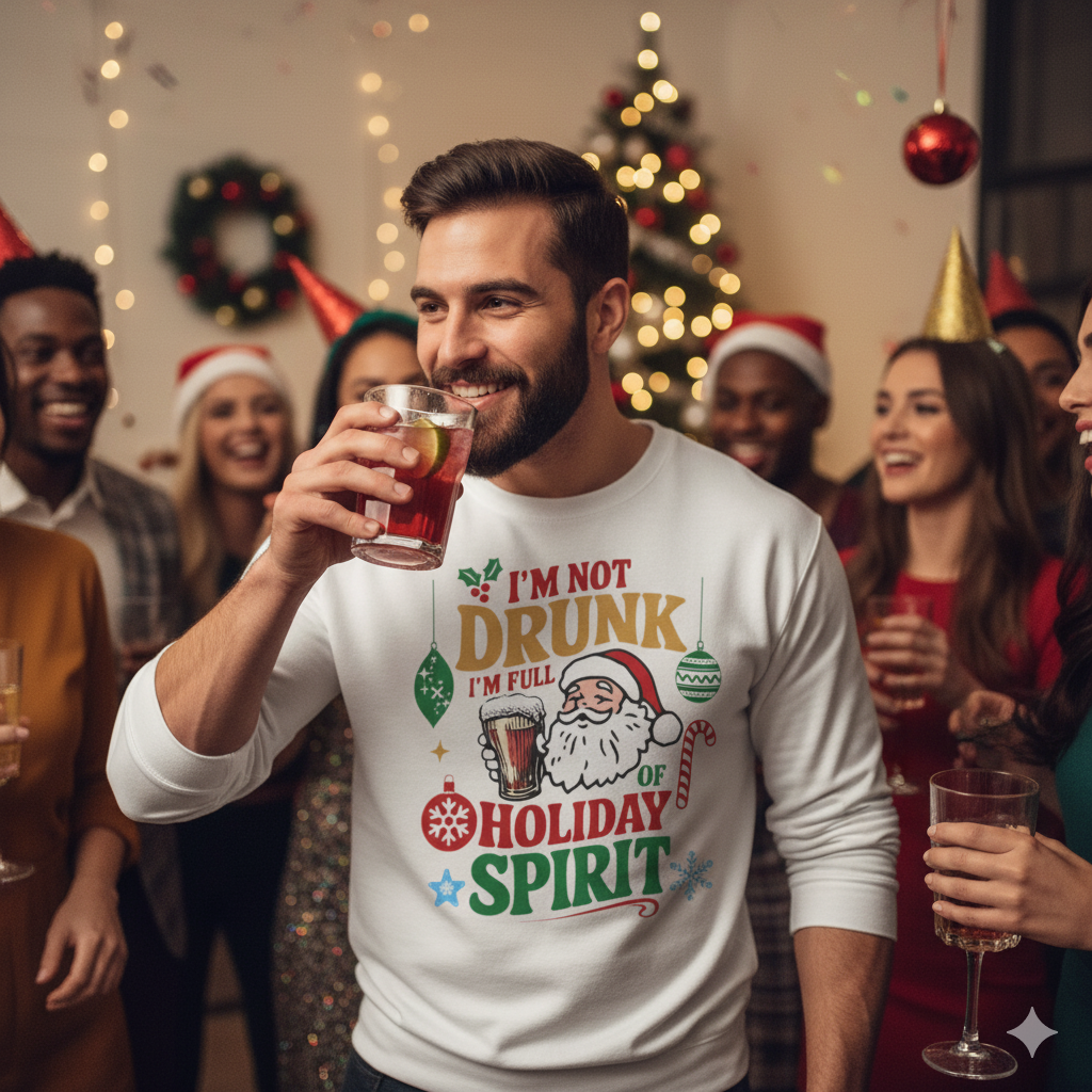 I'm Not Drunk, I'm Full of Holiday Spirit Sweatshirt
