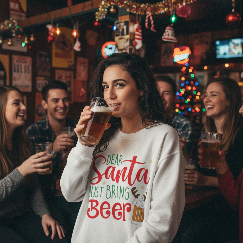Dear Santa, Just Bring Beer Sweatshirt