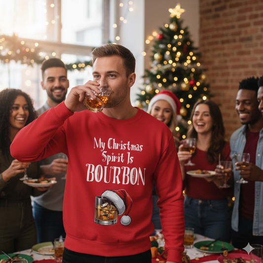 My Christmas Spirit Is Bourbon Sweatshirt