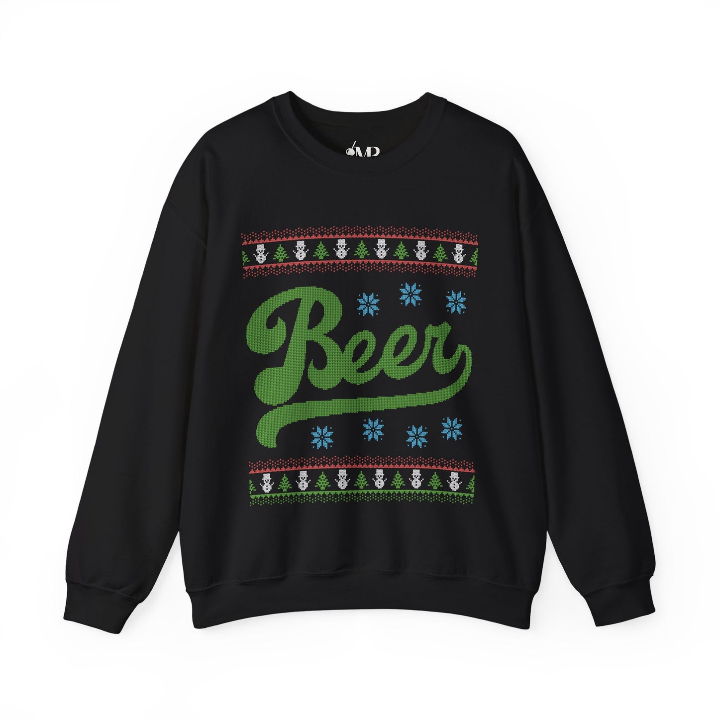 Ugly Sweater Print Beer Sweatshirt