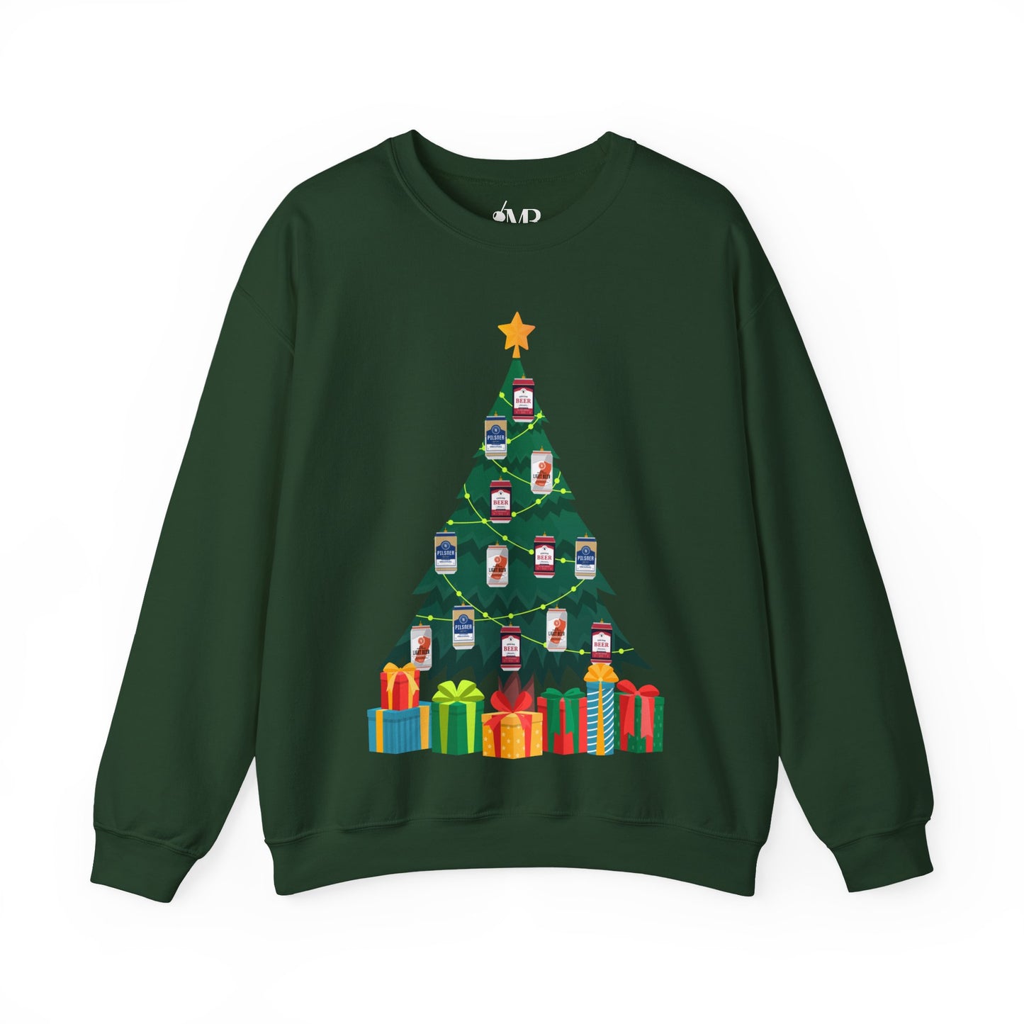 Beer Can Ornament Christmas Tree Sweatshirt